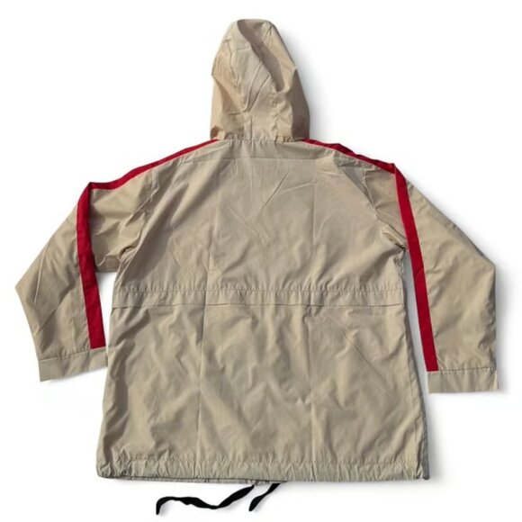Fisoul Red and Beige Hooded Windbreaker - Picture 3 of 3